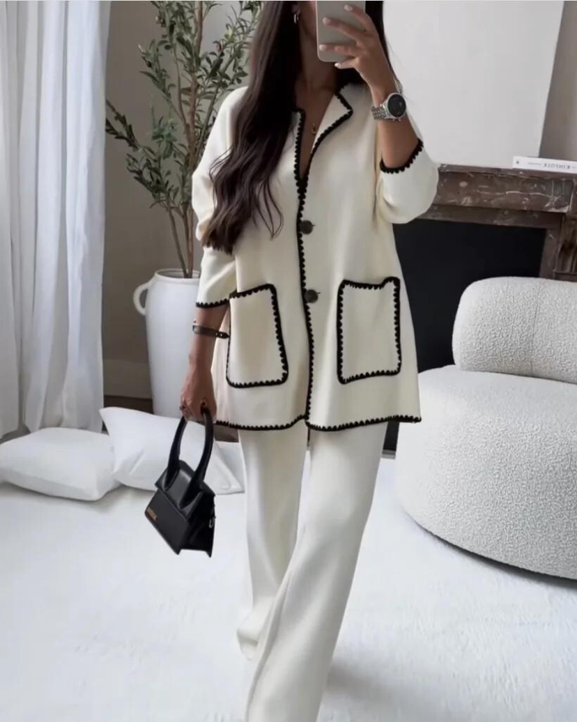Seraphina - Kontrast Trim Ensemble Set