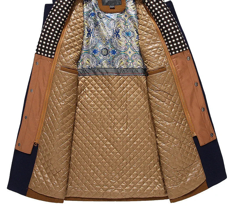 Vinterrock Herr Fodrad Med Knappar