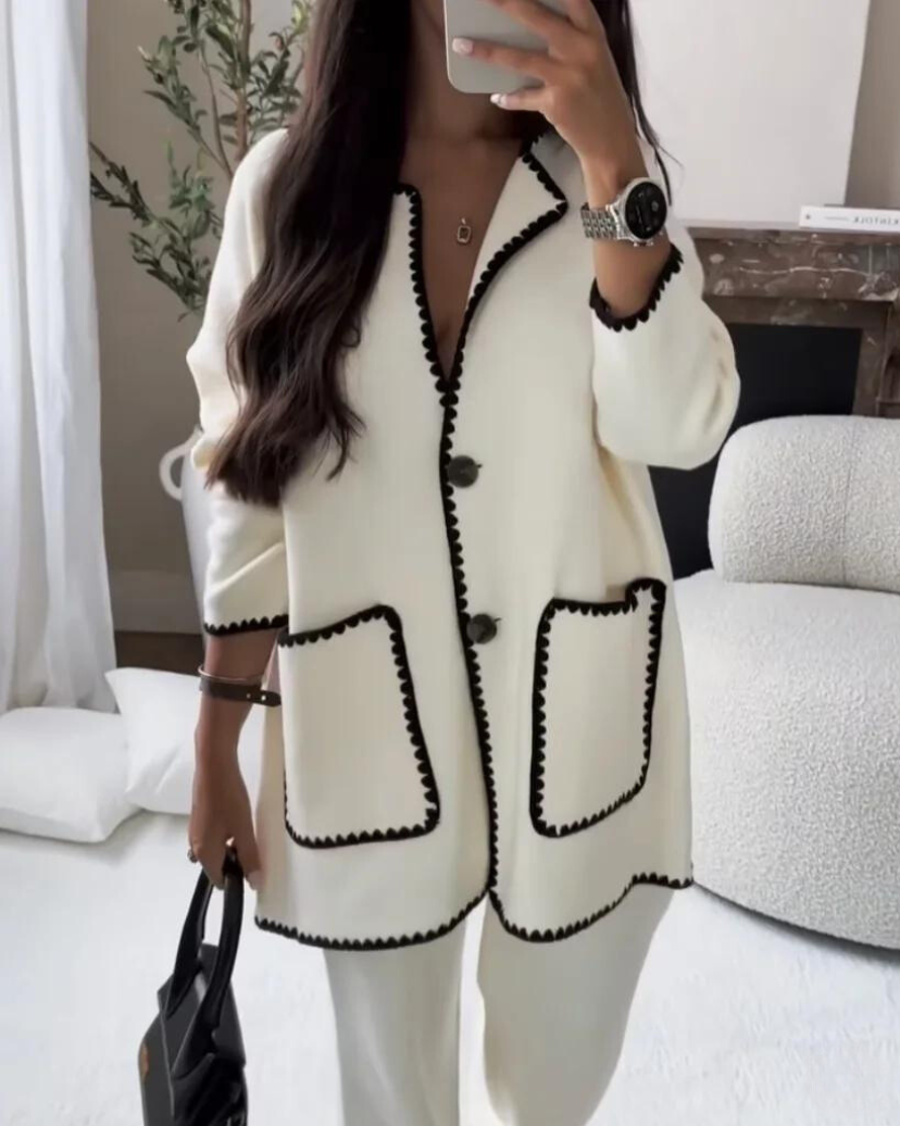 Seraphina - Kontrast Trim Ensemble Set