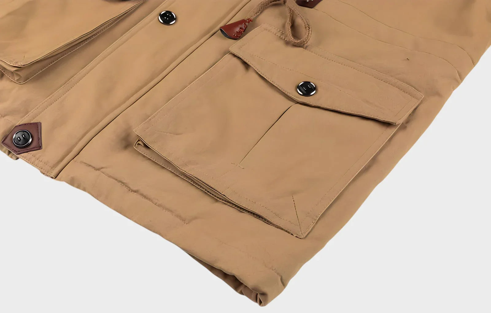 Praktisk varm vinterjacka herr med fickor