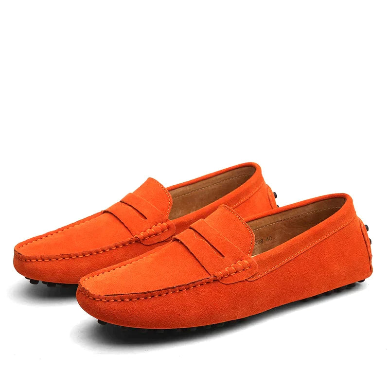 Herr Loafers i Italiensk Stil