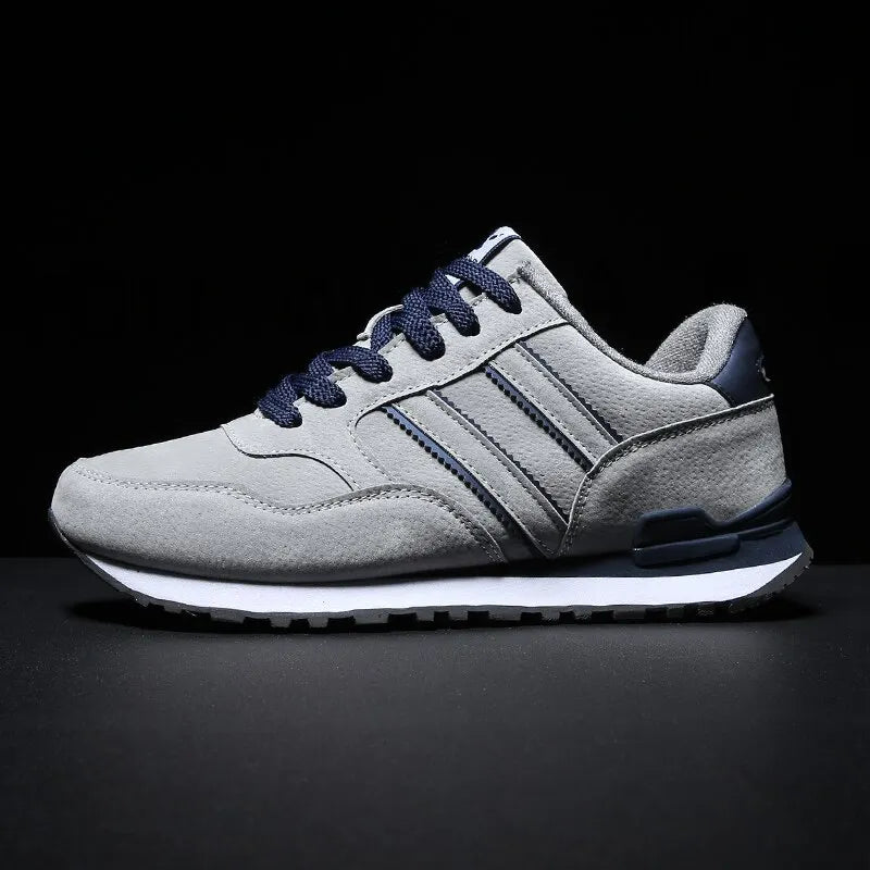 Herr Sneakers Andningsbara Lätta Textilier för Aktiv Livsstil