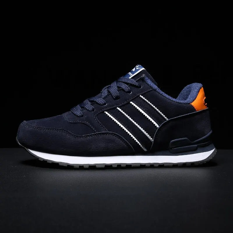 Herr Sneakers Andningsbara Lätta Textilier för Aktiv Livsstil