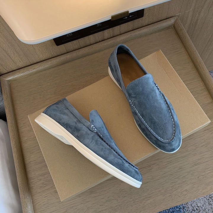 Herrmocka Loafers i Tidlös Design med Anti-Slip Sula