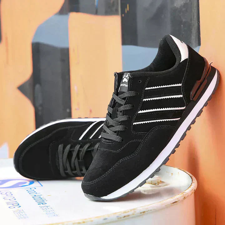 Mäns Läder Sneakers Klassisk Design