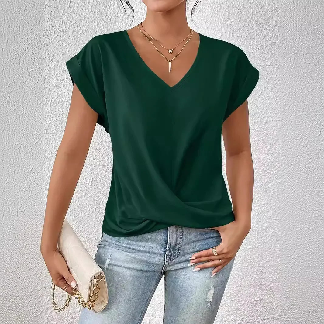 Jada - Elegant T-shirt med V-ringning