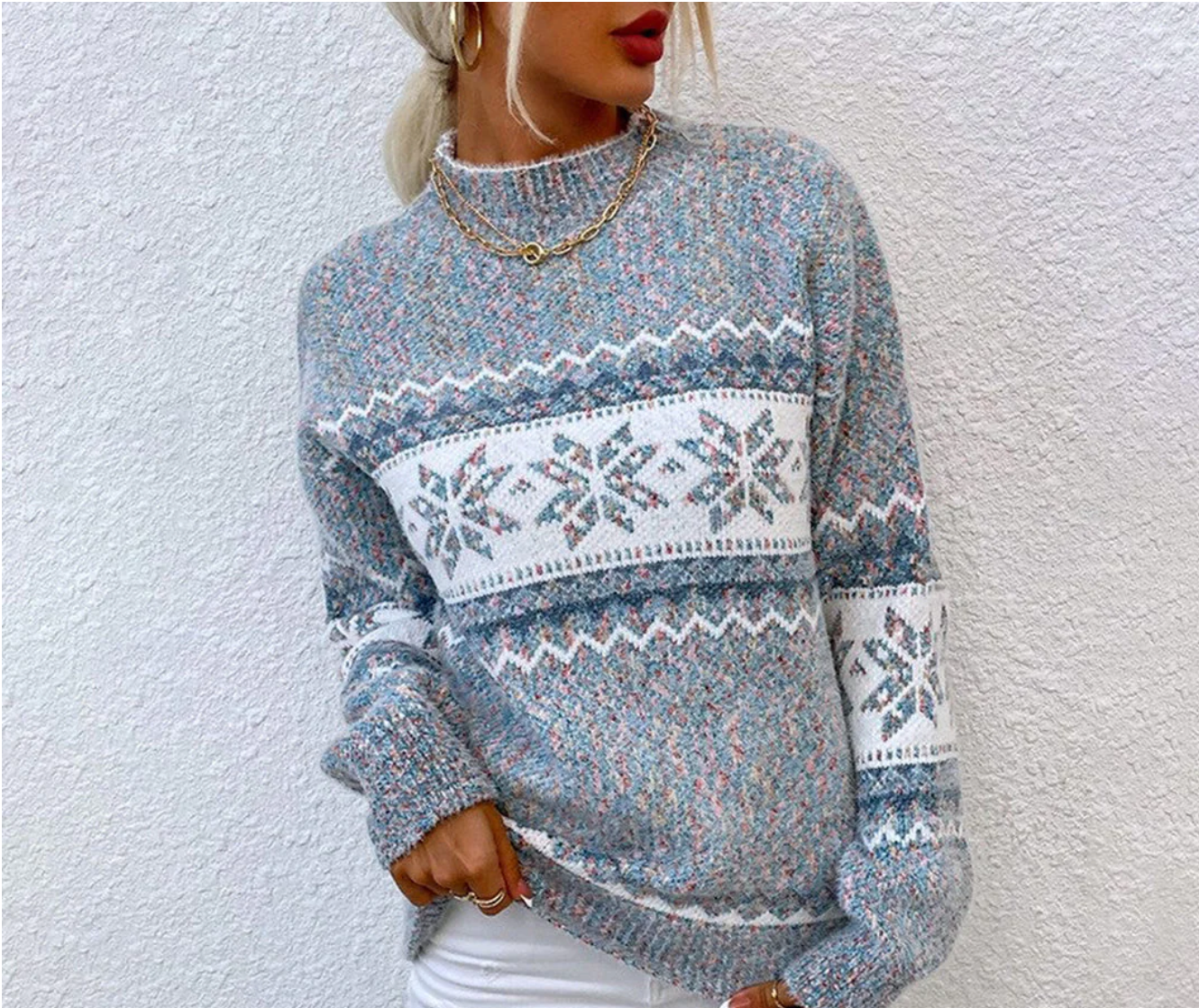 Bella - Turtleneck Mjuk Tröja
