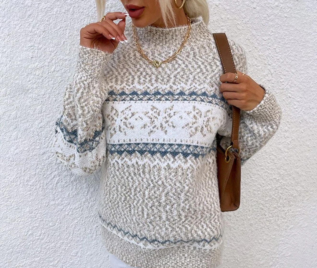 Bella - Turtleneck Mjuk Tröja
