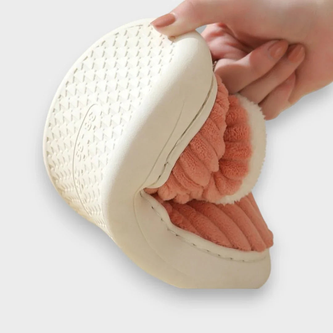 Varmfodrade tofflor dam för hemmet