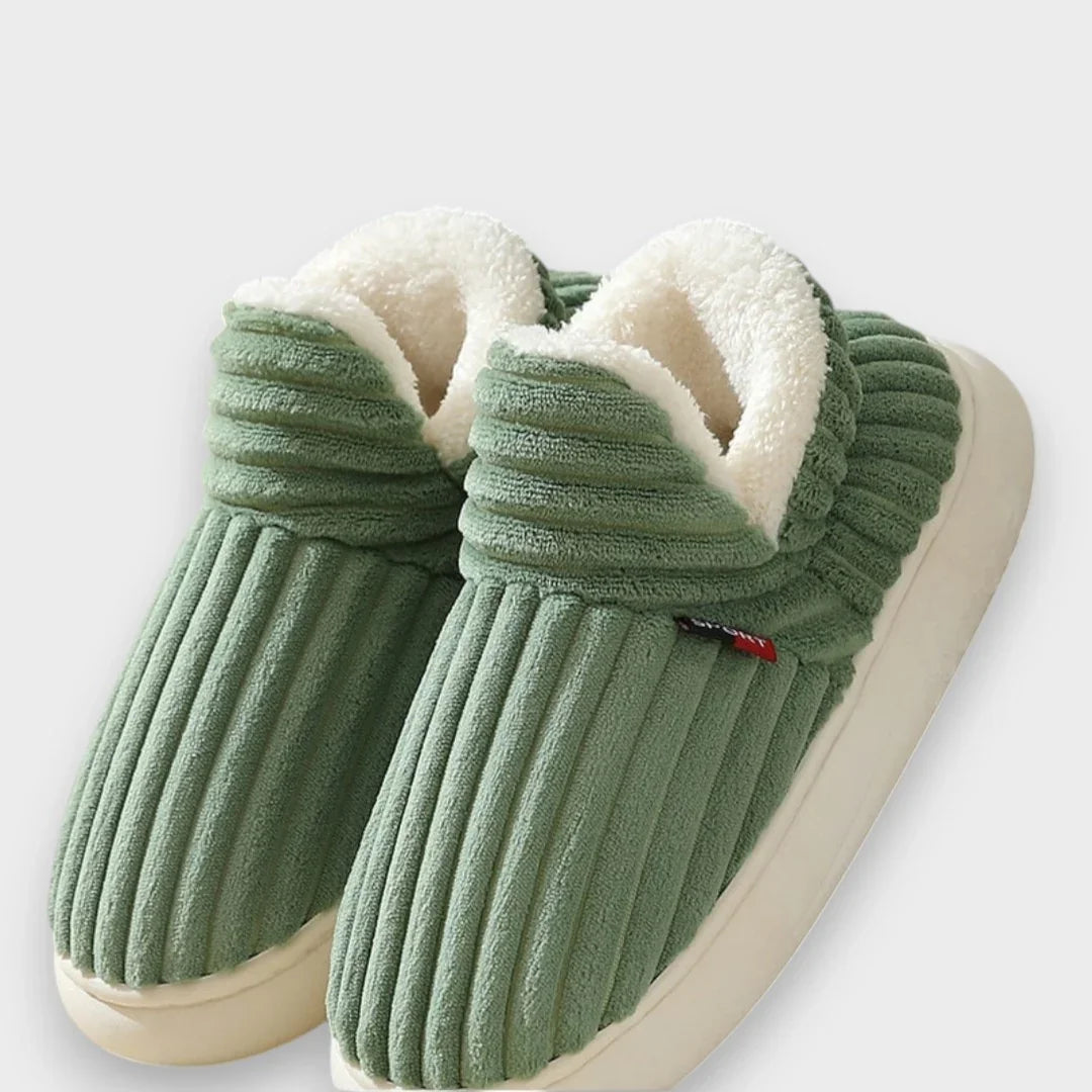 Varmfodrade tofflor dam för hemmet