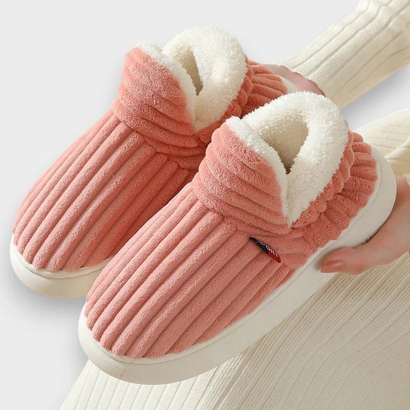 Varmfodrade tofflor dam för hemmet