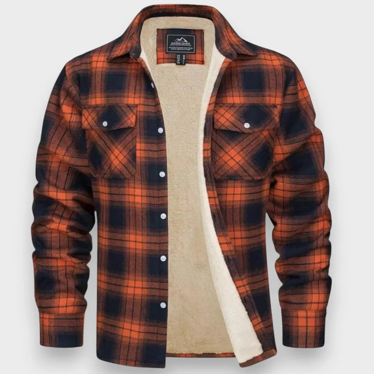 Fleecefodrad cardigan herr för kalla dagar