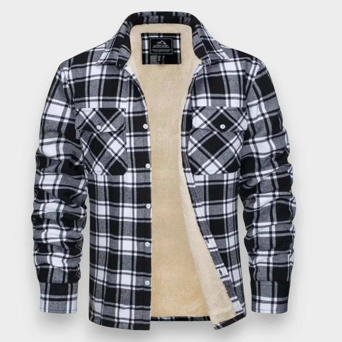 Fleecefodrad cardigan herr för kalla dagar