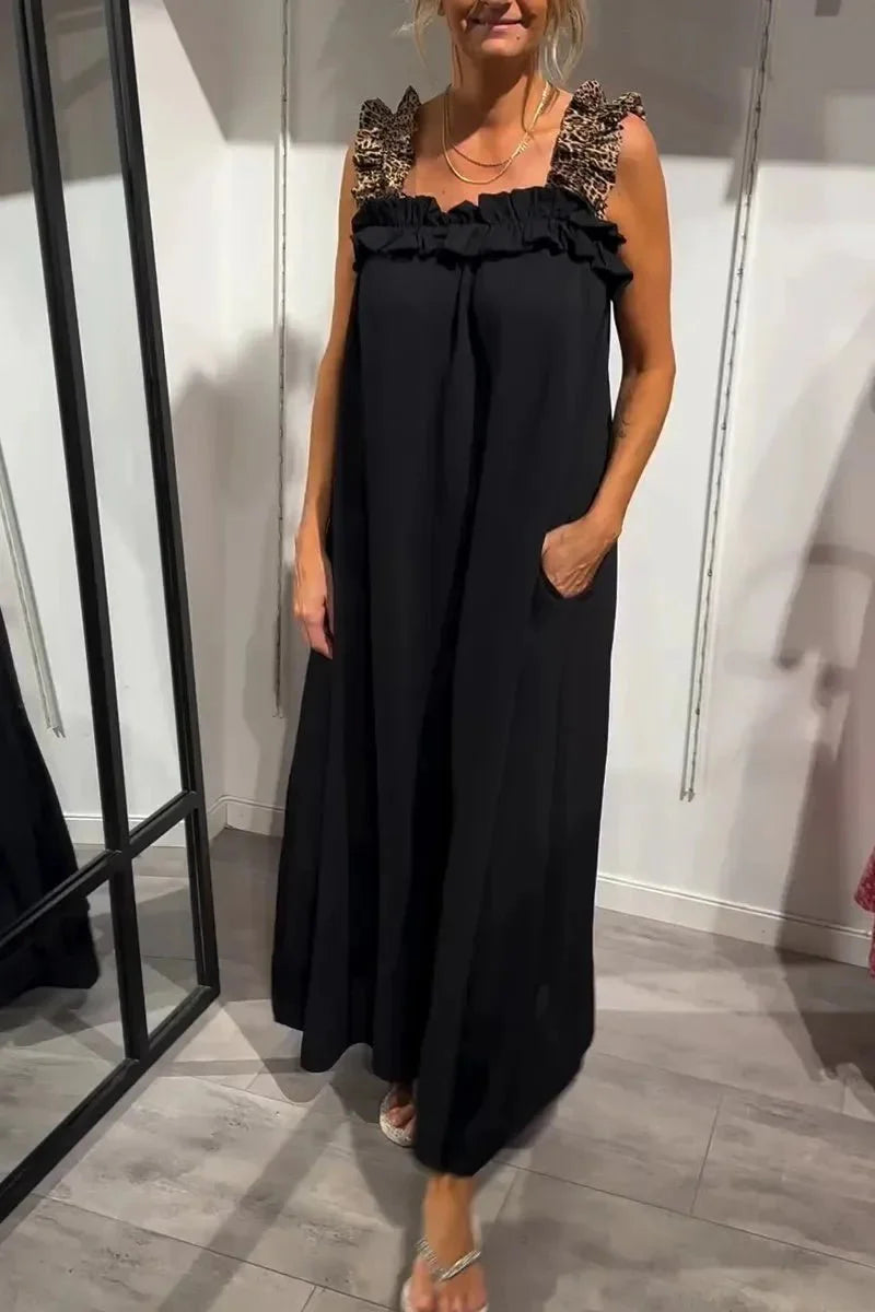 Helen – Djärv och elegant leopardmönstrad klänning