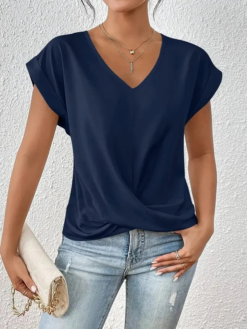 Jada - Elegant T-shirt med V-ringning
