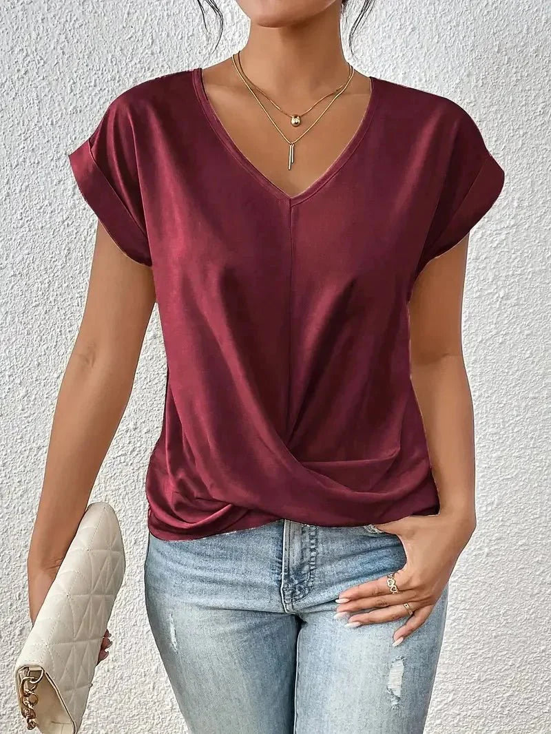 Jada - Elegant T-shirt med V-ringning