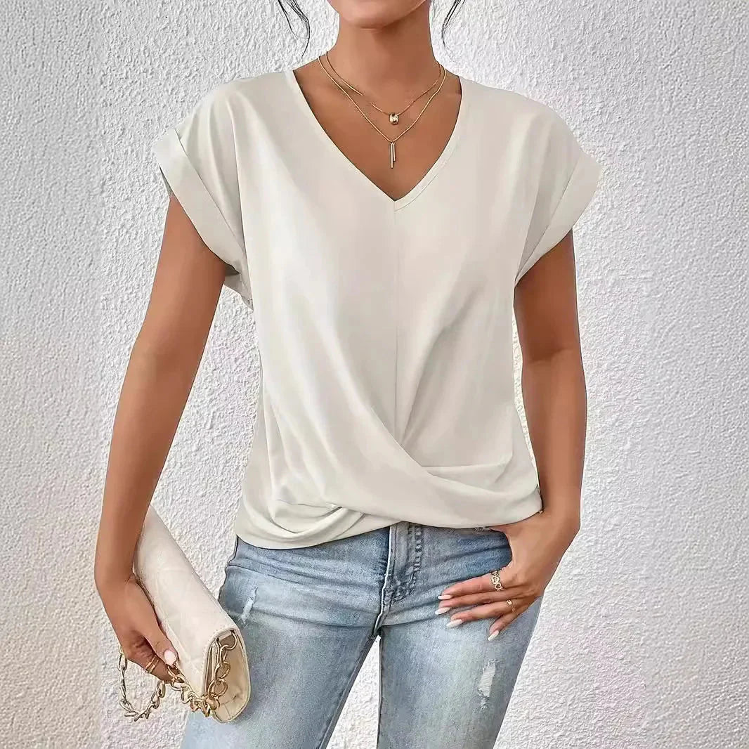 Jada - Elegant T-shirt med V-ringning