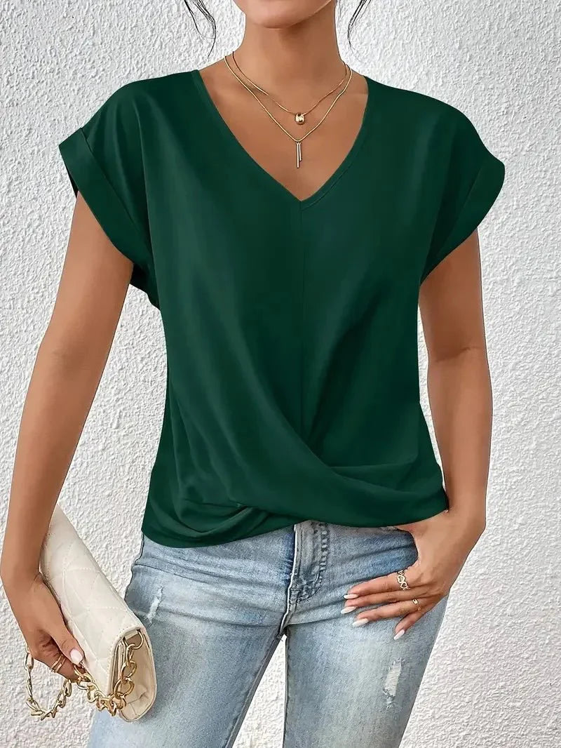 Jada - Elegant T-shirt med V-ringning