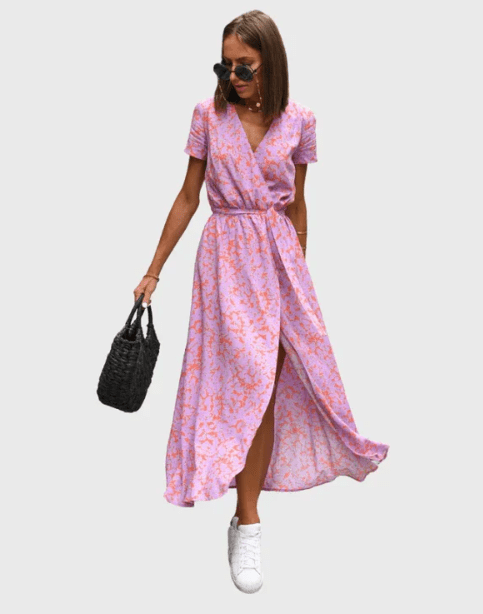 Saga - Elegant klänning i bomull