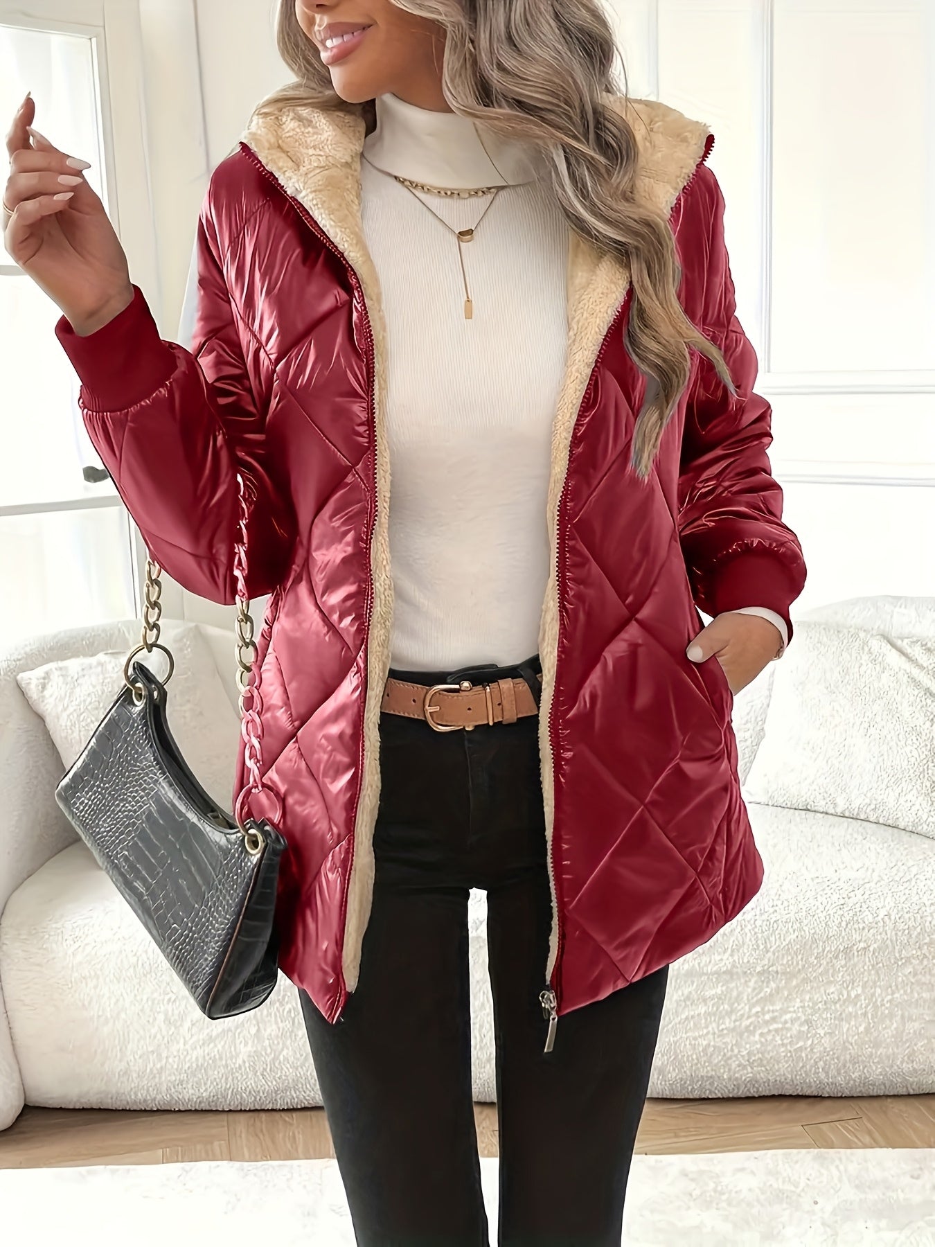 Silje – Den quiltade midiklänningen för elegans i vardagen