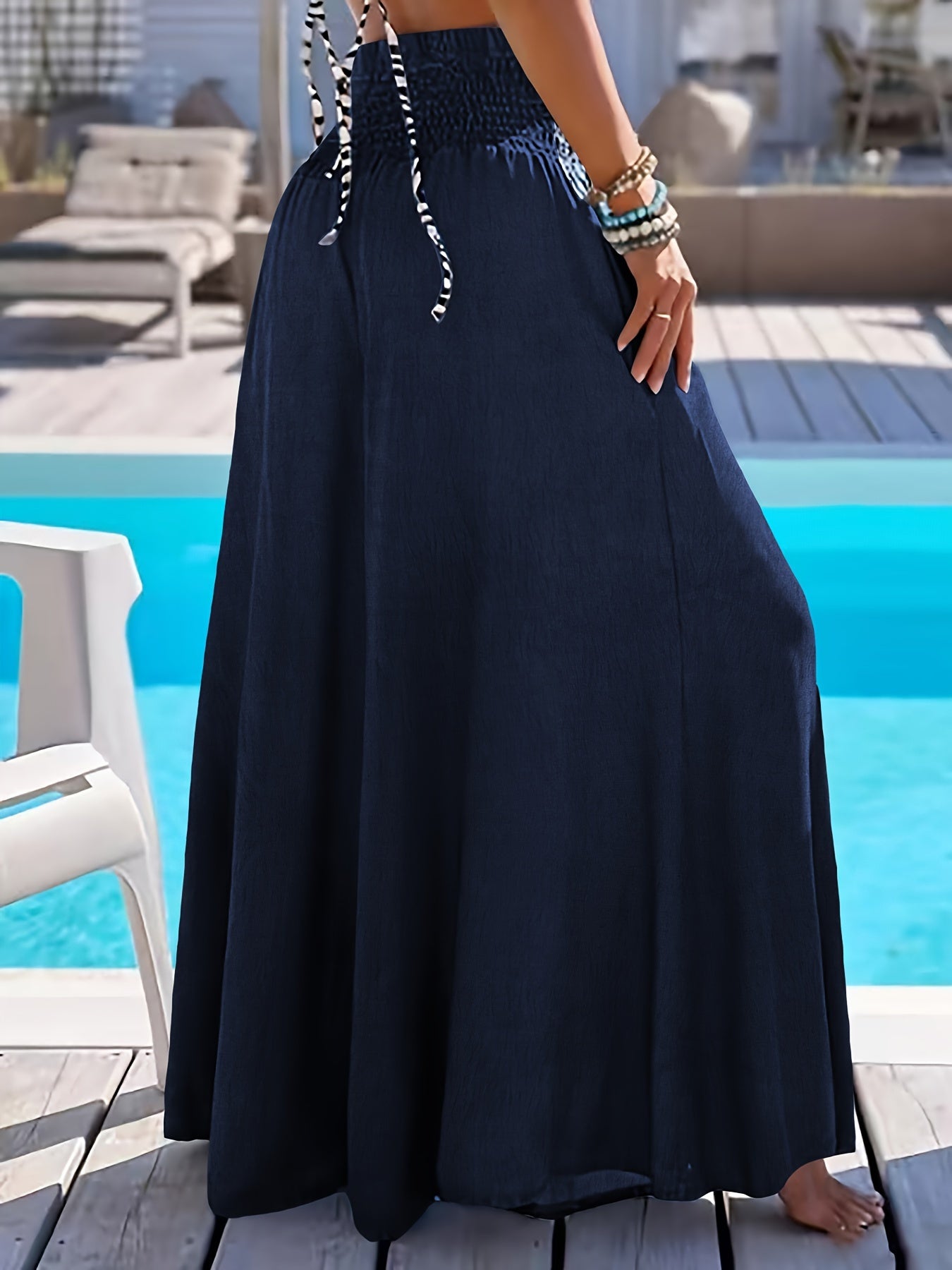 Therese – Elegant och bekväm byxa med vida ben