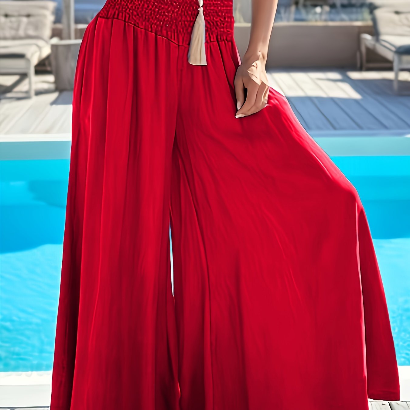 Therese – Elegant och bekväm byxa med vida ben