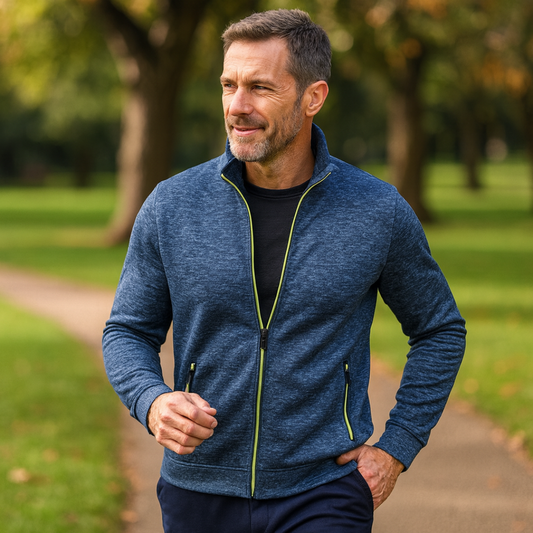 Walerian – Klassisk stickad jacka med dragkedja