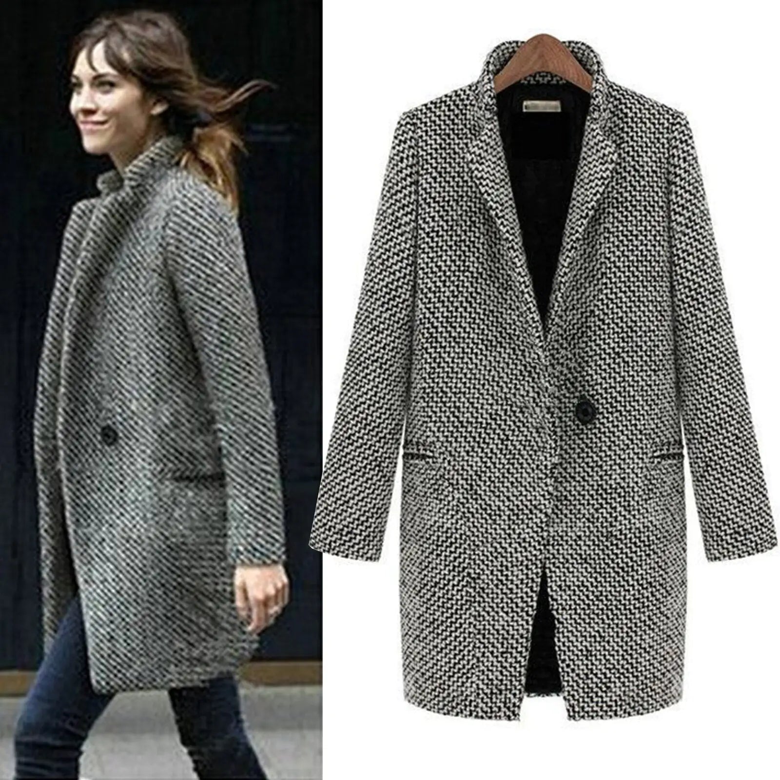 Evelyn - Chic Ull Vinterjacka