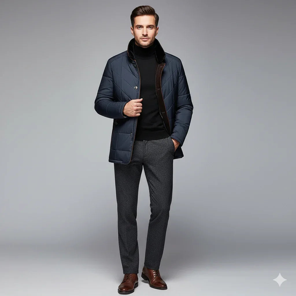 Elegant vinterjacka herr för vardag