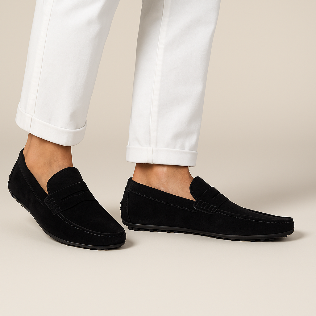 Herr Loafers i Italiensk Stil