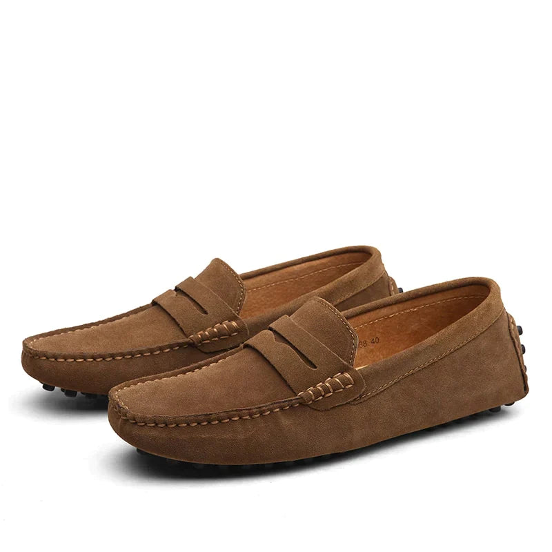 Herr Loafers i Italiensk Stil