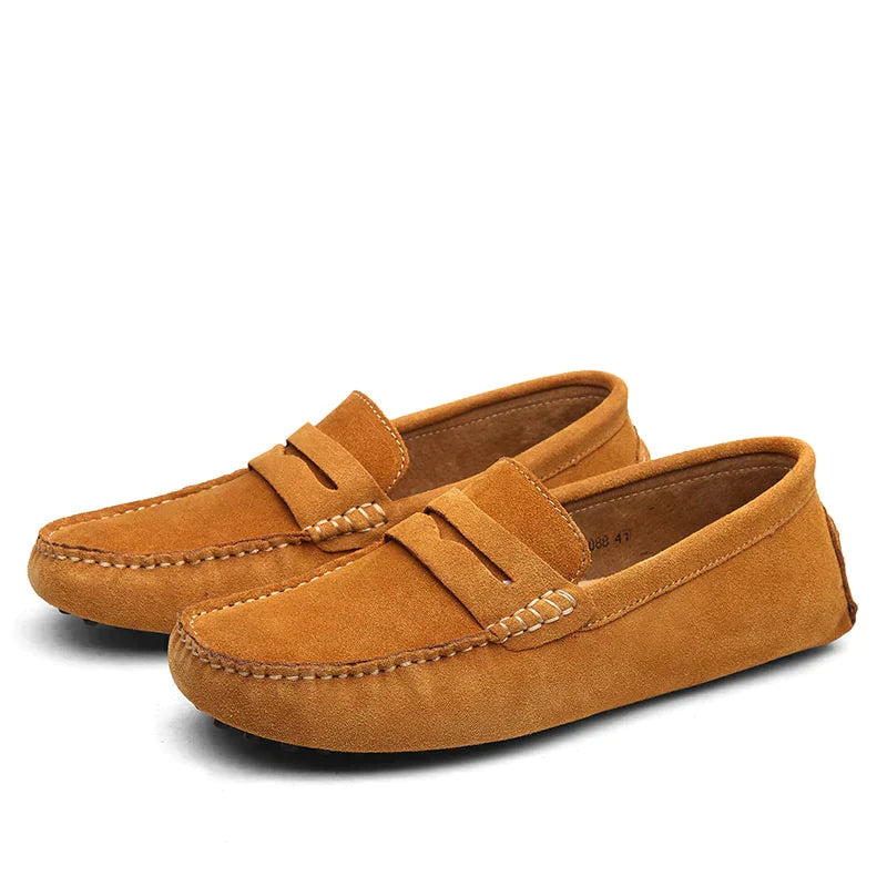 Herr Loafers i Italiensk Stil