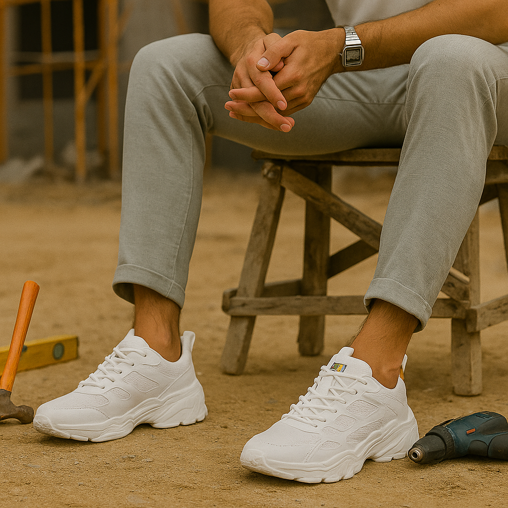 Herrar Arbetskor med Ståltå och Rutschfri Sula