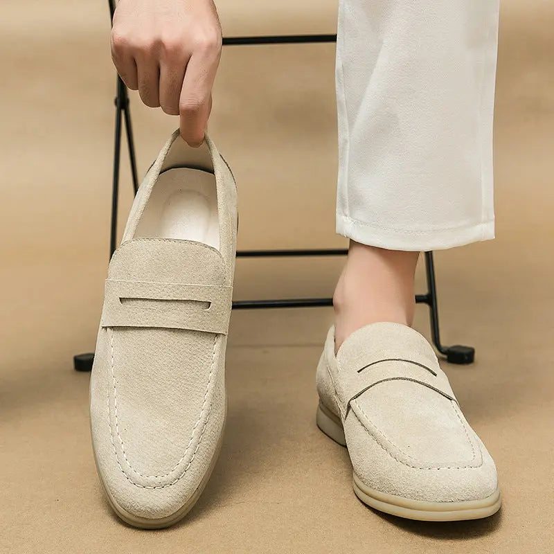 Monaco | Vintage Loafers i läder