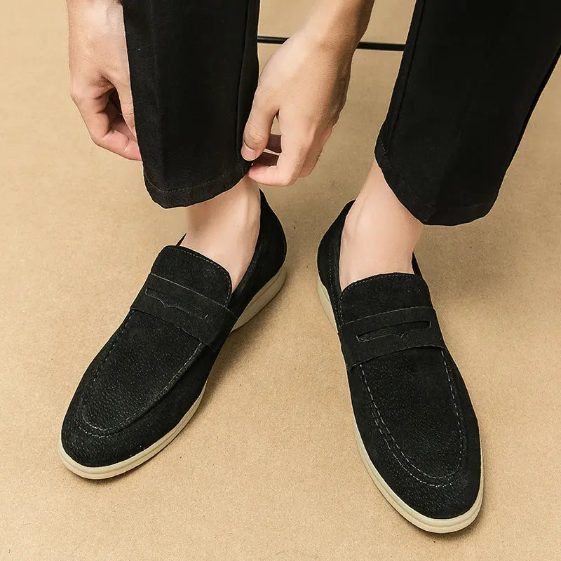 Monaco | Vintage Loafers i läder