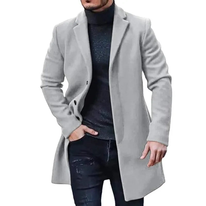 Herrens avslappnade knäppjacka