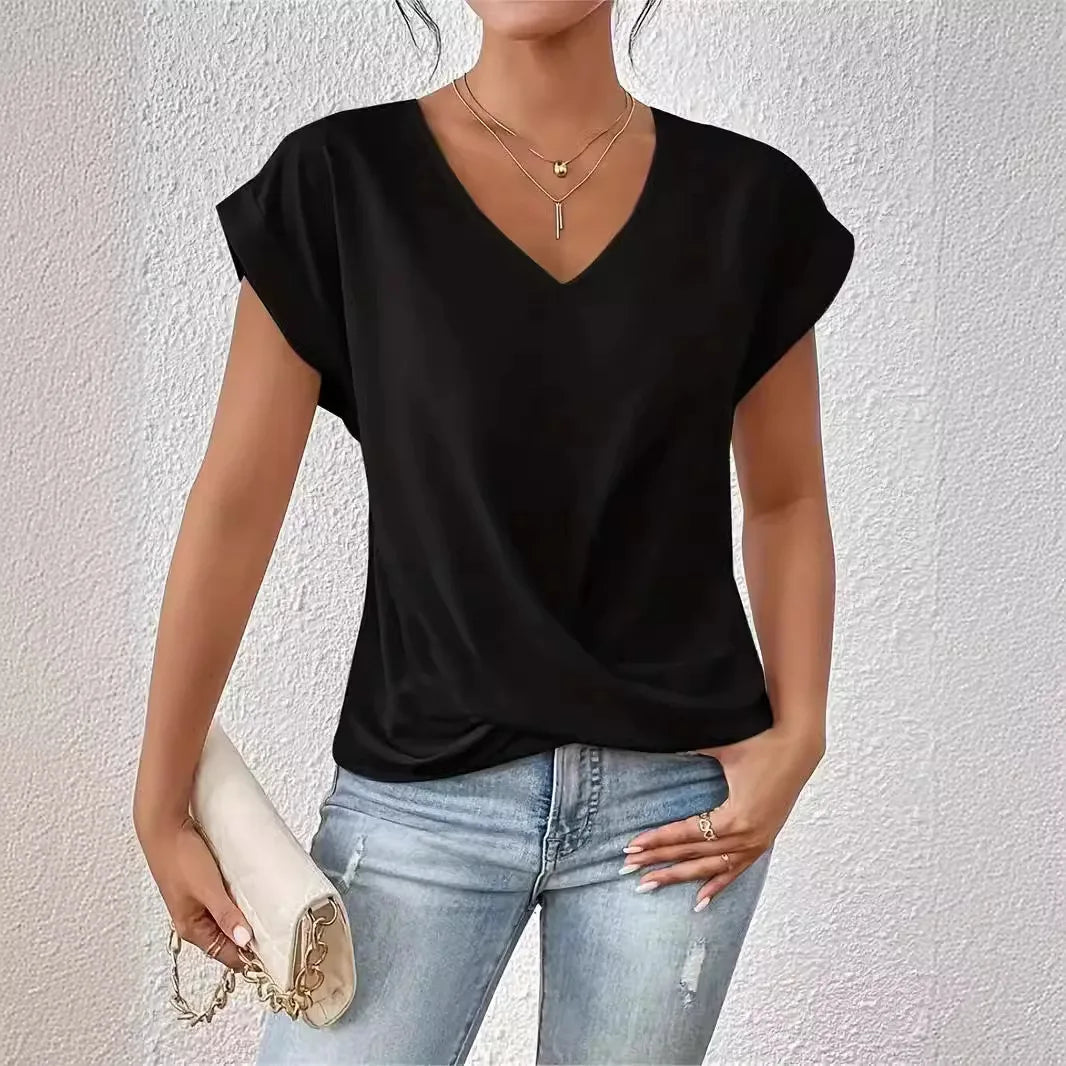 Jada - Elegant T-shirt med V-ringning
