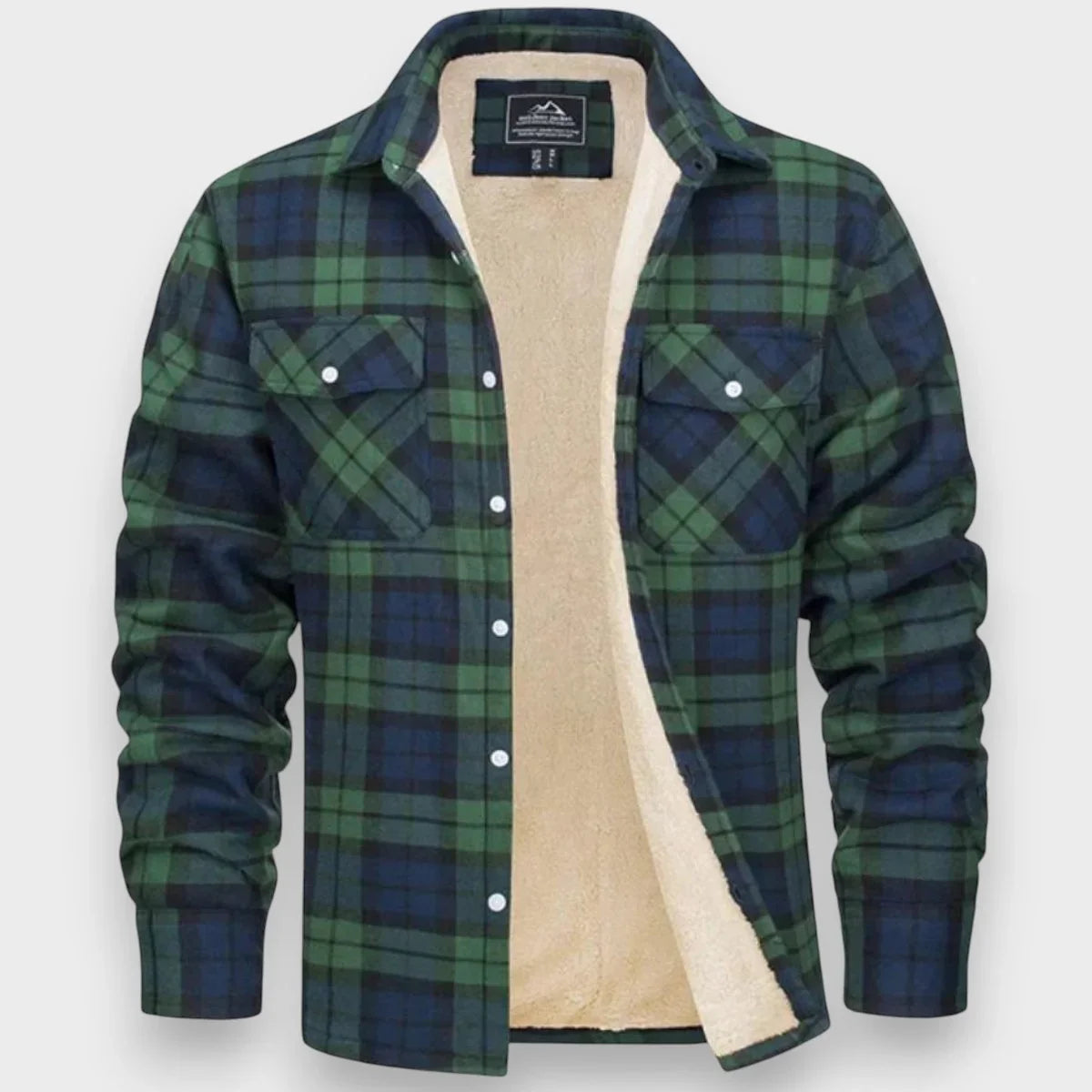 Fleecefodrad cardigan herr för kalla dagar