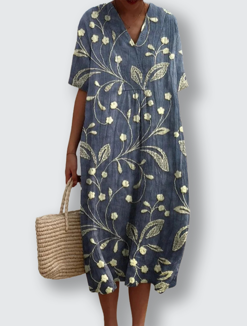 Ebba - Blommig sommarklänning med avslappnad elegans