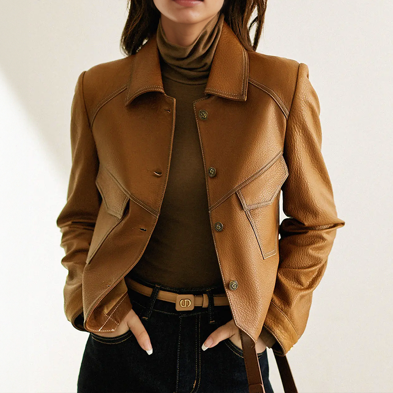 Ingrid | Premium Vintage Läderjacka