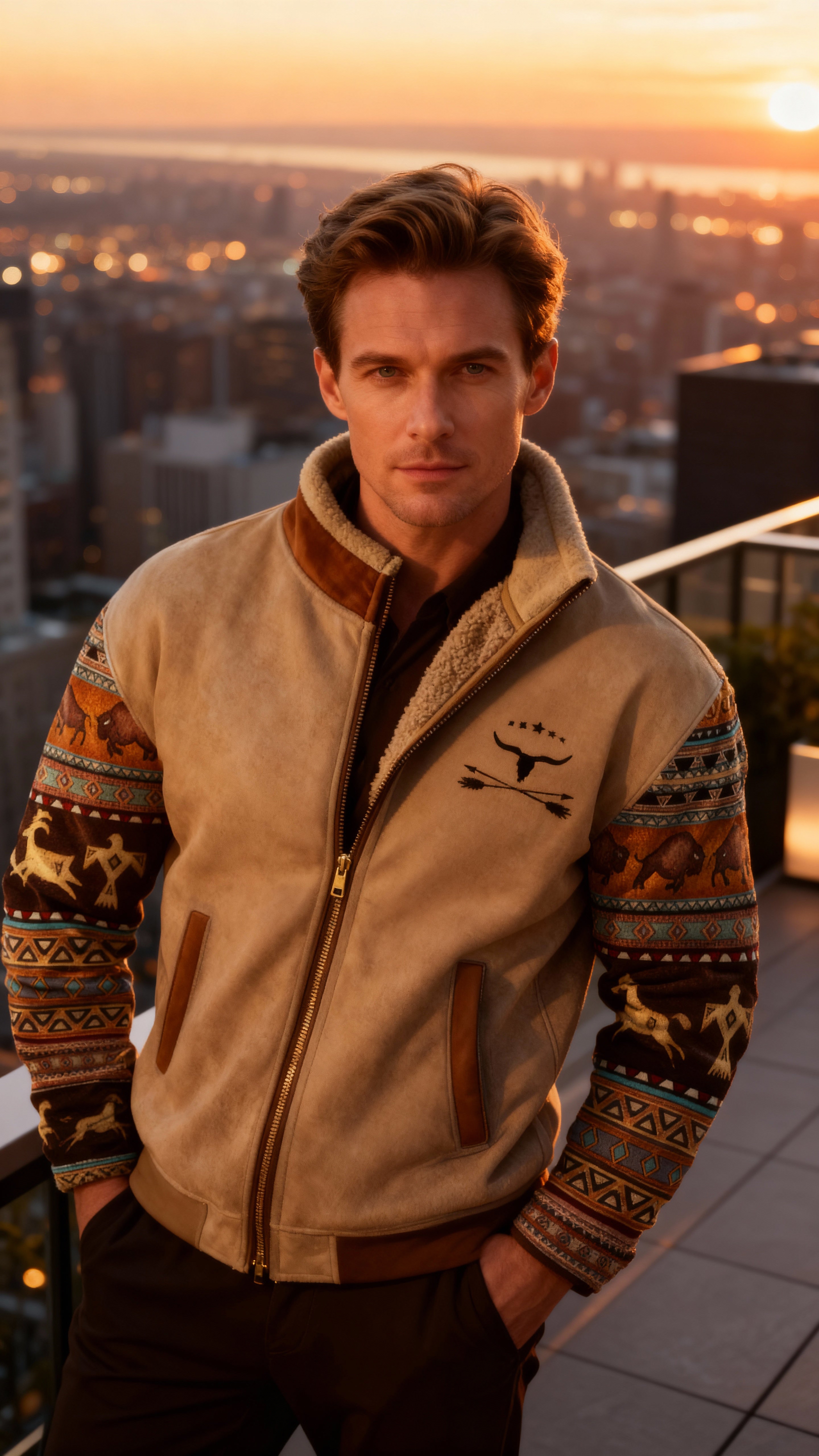 Henrik | Mönstrad Teddyjacka