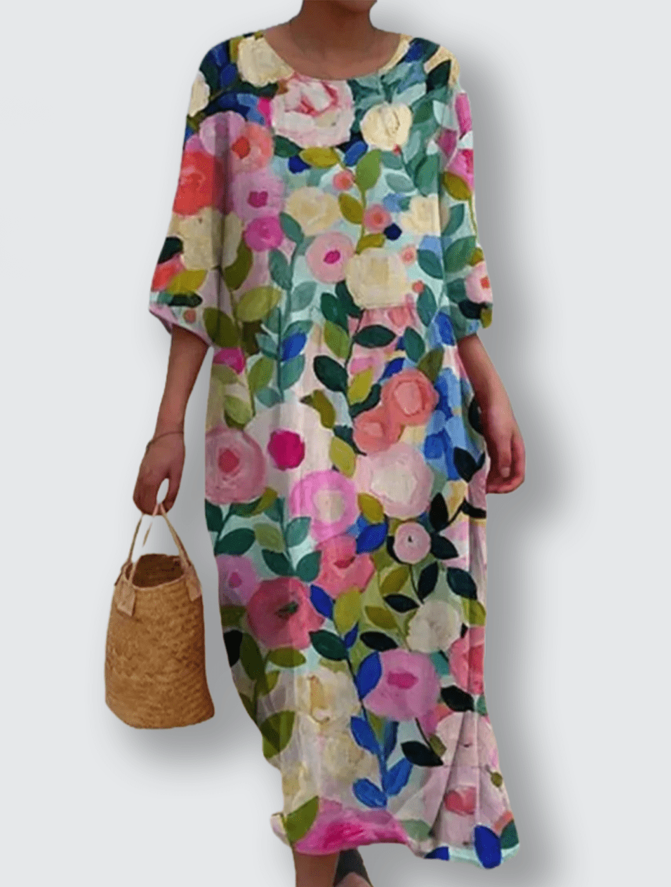 Flora -Sommarblommig klänning