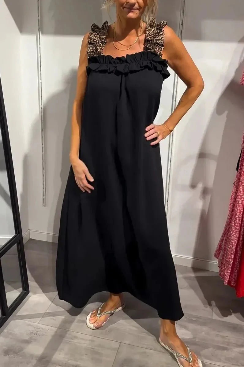 Helen – Djärv och elegant leopardmönstrad klänning