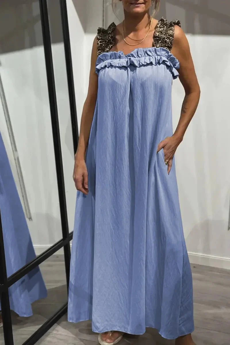 Helen – Djärv och elegant leopardmönstrad klänning