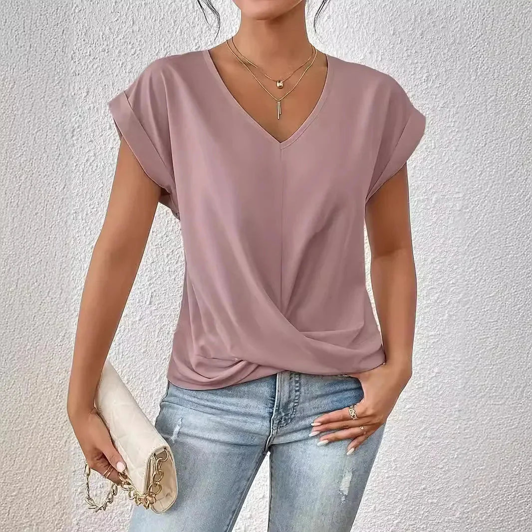 Jada - Elegant T-shirt med V-ringning